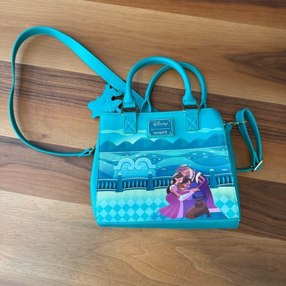 Loungefly Disney Tangled Princess Castle Crossbody - Picture 4 of 9